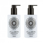 VIVIAN GRAY Amber & Cedar Set – Cream Soap and Shower Gel, 2 × 250 ml