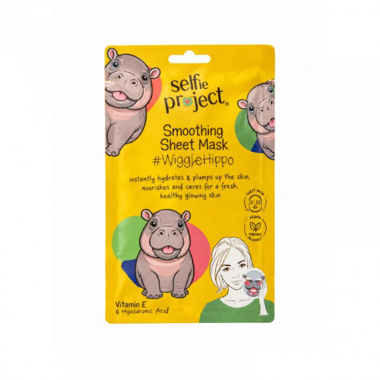 SELFIE PROJECT Smoothing Sheet Face Mask WiggleHippo, 15 ml