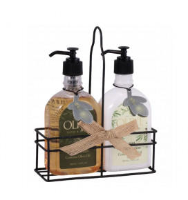 AURORA Olive dovanų rinkinys, 2x350 ml kūno losjonas 350 ml, dušo žėlė 350 ml