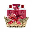 AURORA POMEGRANATE dovanų rinkinys pintinėje, 5 poz.