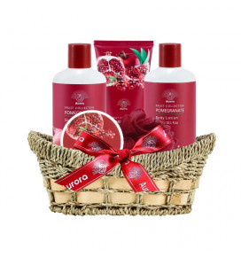 AURORA POMEGRANATE dovanų rinkinys pintinėje, 5 poz.