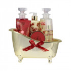 AURORA Coco De Paris dovanų rinkinys, 6 poz., dušo želė 300 ml, vonios putos 300 ml, kūno losjonas 200 ml, rankų kremas 65 ml,