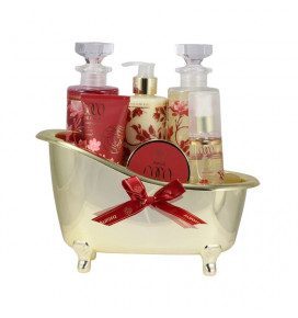 AURORA Coco De Paris dovanų rinkinys, 6 poz., dušo želė 300 ml, vonios putos 300 ml, kūno losjonas 200 ml, rankų kremas 65 ml,