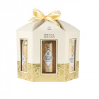 AURORA ORIENTAL ELEGANCE dovanų rinkinys dėžutėje 5 poz. dušo želė 180 ml, vonios putos 180 ml, kūno šveitiklis 100 ml, kūno los