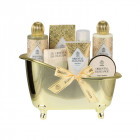 AURORA ORIENTAL ELEGANCE dovanų rinkinys 7 poz. dušo želė 200 ml, kūno losjonas 200 ml, vonios druska 150 g, rankų kremas 65 ml,
