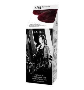 Estel Celebrity kreminiai plaukų dažai 6/65 "Burgund"