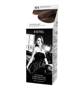 Estel Celebrity kreminiai plaukų dažai 7/1 "Pelenu ruda", 140 ml.