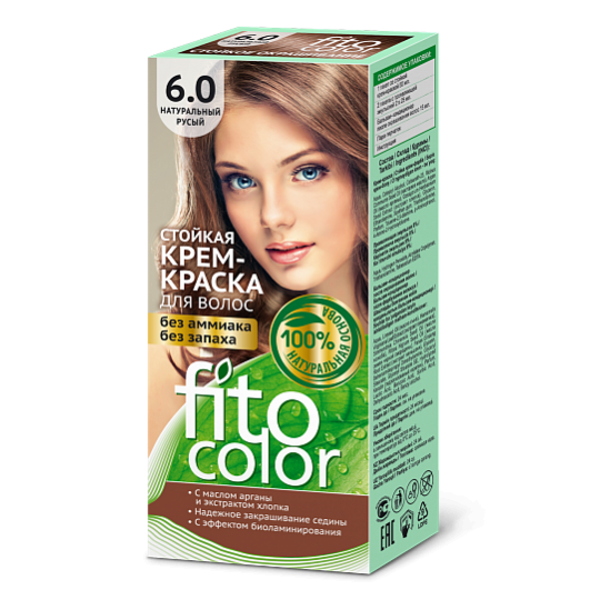 Fito Color 6.0 plaukų dažai. Natūrali rusva