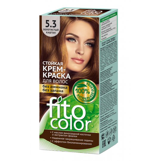 Fito Color 5.3 plaukų dažai. Auksinė kaštoninė