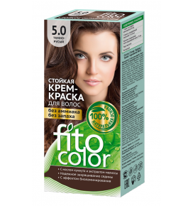 Fito Color 5.0 plaukų dažai. Tamsiai rusva