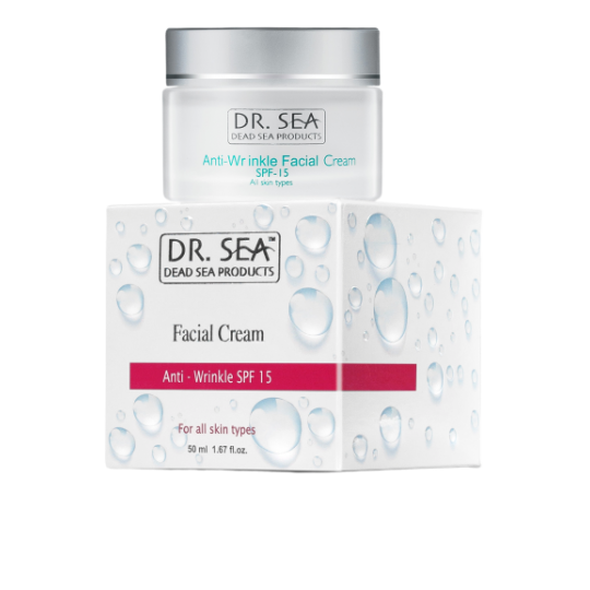 DR. SEA anti-wrinkle face cream SPF15, 50 ml