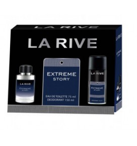 LA RIVE rinkinys vyrams EXTREME STORY (tualetinis vanduo 75 ml + dezodorantas 150 ml)