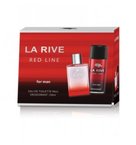 LA RIVE rinkinys vyrams RED LINE (tualetinis vanduo 90 ml + dezodorantas 150 ml)