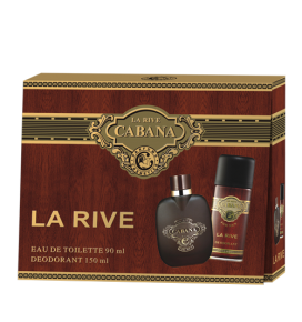 LA RIVE rinkinys vyrams CABANA (tualetinis vanduo 90 ml + dezodorantas 150 ml)