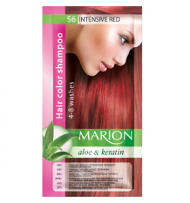 MARION dažantis šampūnas. Intensyvi raudona, 40 ml