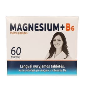 Magnis +B6 1 dienoje, 60 tablečių po 300 mg 