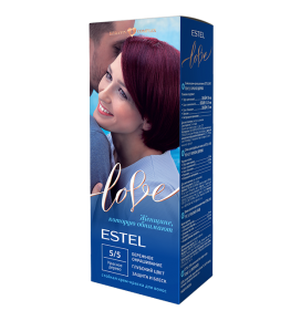 Estel LOVE 5/5 dažai plaukams, raudonmedis, 115 ml