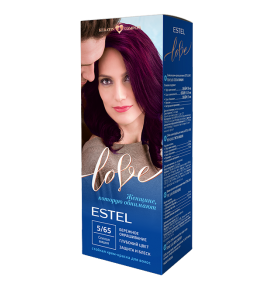 Estel LOVE 5/65 dažai plaukams, sunokusi vyšnia, 115 ml