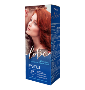 Estel LOVE 7/4 dažai plaukams, ticianas, 115 ml