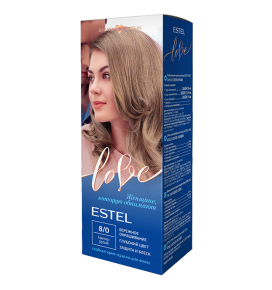 LOVE 8/0 dažai plaukams (šviesiai rudas), 115 ml