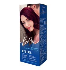 Estel LOVE 5/56 dažai plaukams, burgundas, 115 ml