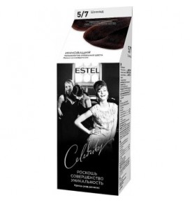 Estel Celebrity kreminiai plaukų dažai 5/7 "Šokoladas", 140ml.