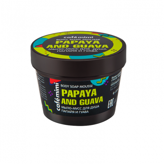 CAFĖ MIMI muilas-putos dušui papaja guava, 110 ml
