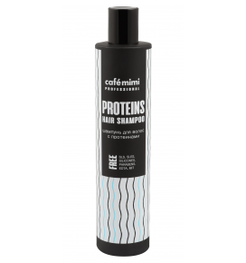 CAFE MIMI plaukų šampūnas su proteinais, 300 ml