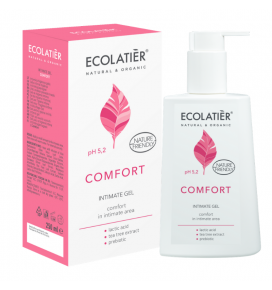 Ecolatier intymios higienos gelis Comfort su pieno rūgštimi, 250 ml