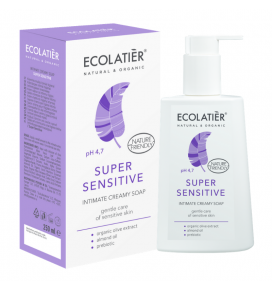 Ecolatier intymios higienos kreminis muilas Super Sensitive, 250 ml