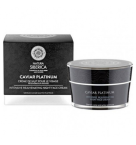 Natura Siberica Caviar Platinum kremas veidui naktinis jauninantis, 50 ml