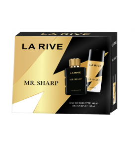 LA RIVE rinkinys vyrams MR. SHARP (tualetinis vanduo 100 ml + dezodorantas 150 ml)