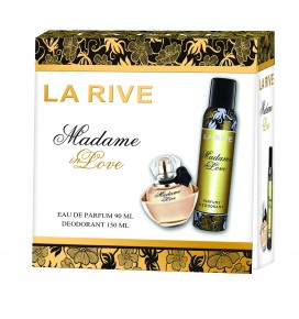 La Rive rinkinys moterims Madame in Love (Kvapusis vanduo, 90 ml + Dezodorantas, 150 ml)