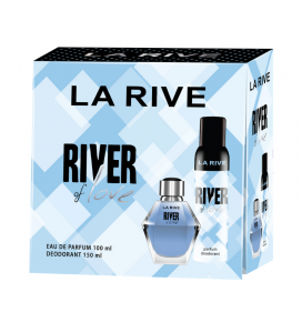 LA RIVE rinkinys moterims RIVER OF LOVE (kvapusis vanduo 100 ml + dezodorantas 150 ml)