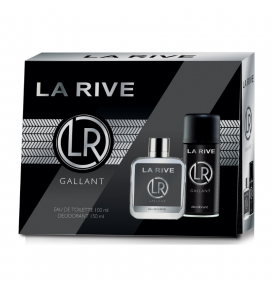 LA RIVE rinkinys vyrams GALLANT (tualetinis vanduo 100 ml + dezodorantas 150 ml)