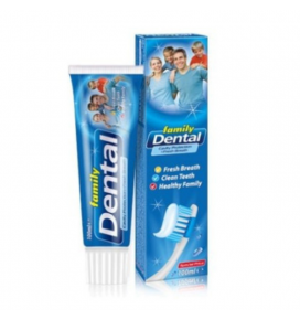 DENTAL Family dantų pasta, apsauga nuo ėduonies ir gaivus kvėpavimas, 100 ml