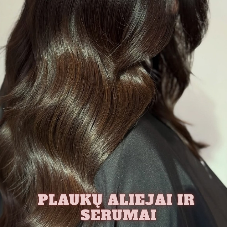plaukų aliejai ir serumai